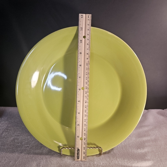 Pier 1 Imports Dinner Plates Essential Colours Lime Green 11" Set of 4 - Picture 3 of 4